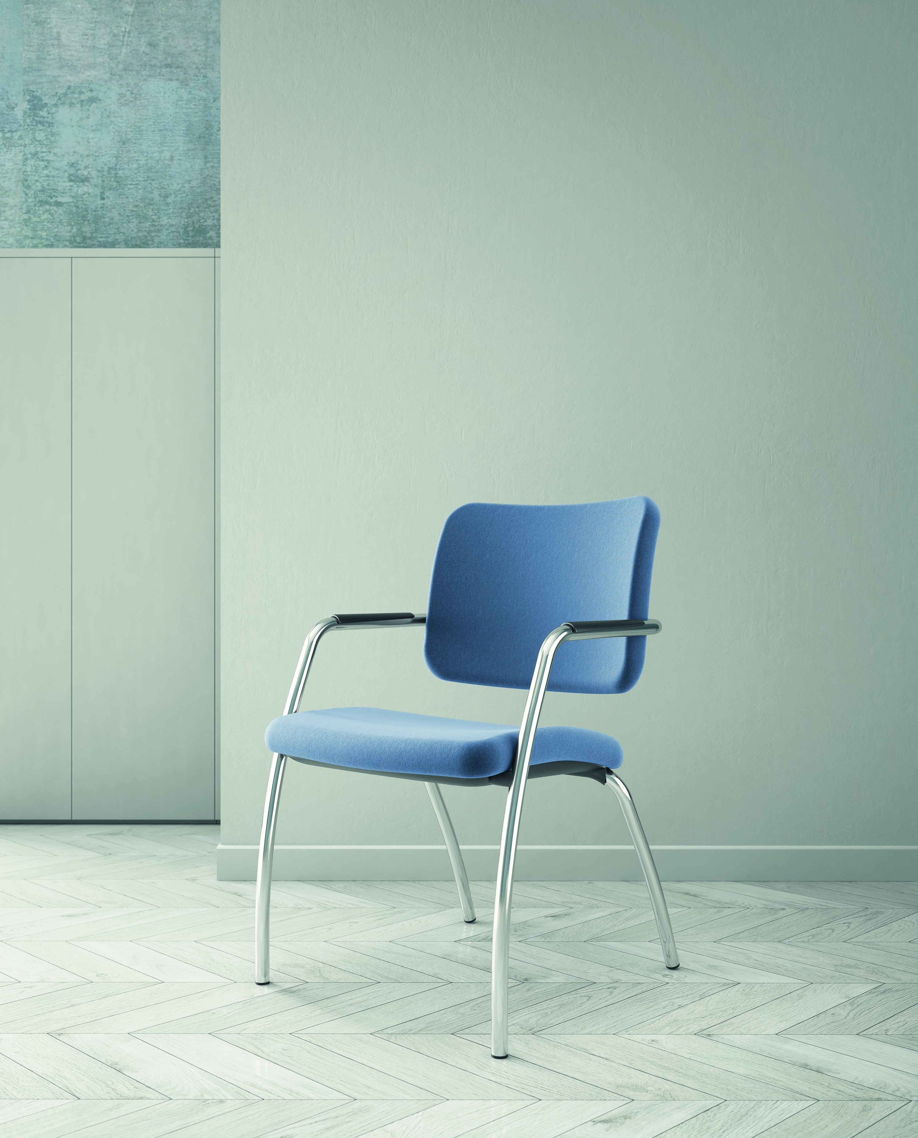 Chaise visiteur chromé additional image